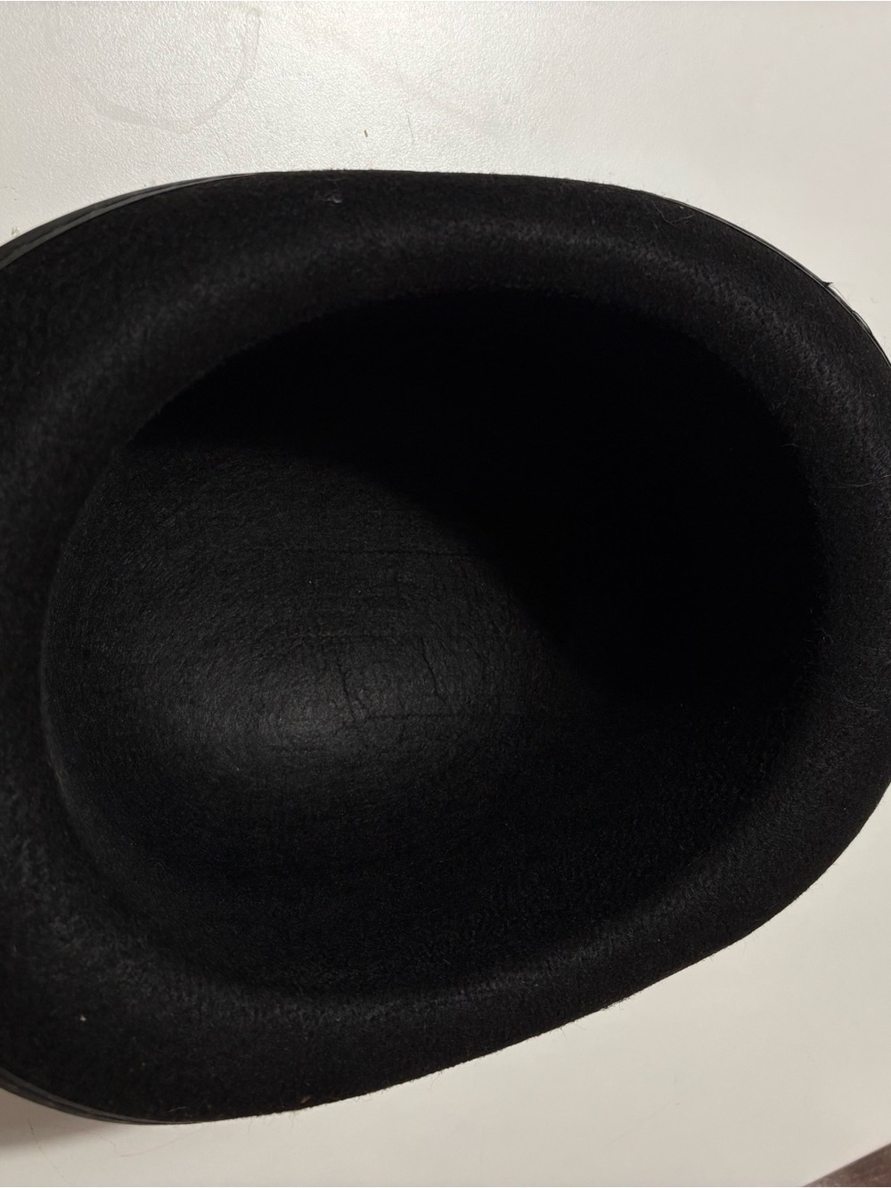 Men's Black Bowler Hat with Satin Band - Picture 2 of 11